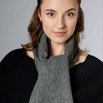 Australia Made 100% Merino Wool Scarf | Fine Wool Scarf - Black Opal