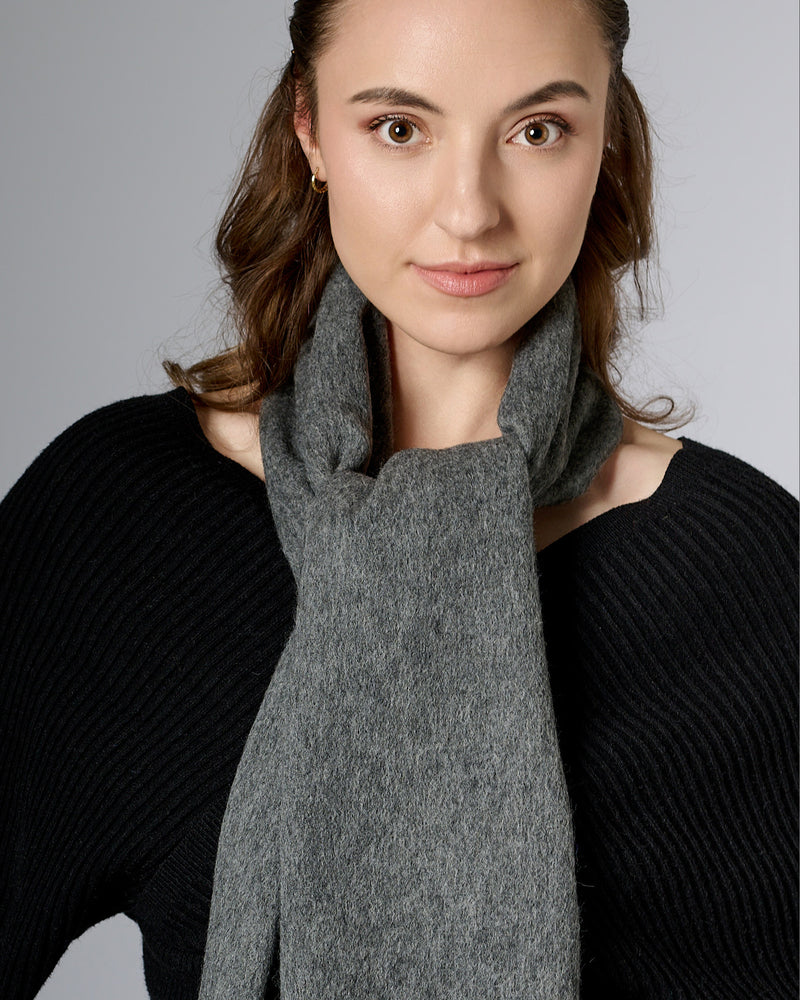 Australia Made 100% Merino Wool Scarf | Fine Wool Scarf - Black Opal