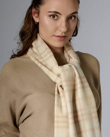 Australia Made Merino Wool Scarf | Check Scarf - Robe, SA