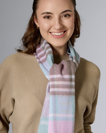 Australia Made Merino Wool Scarf｜Modern Tartan Scarf - The City of Dreams