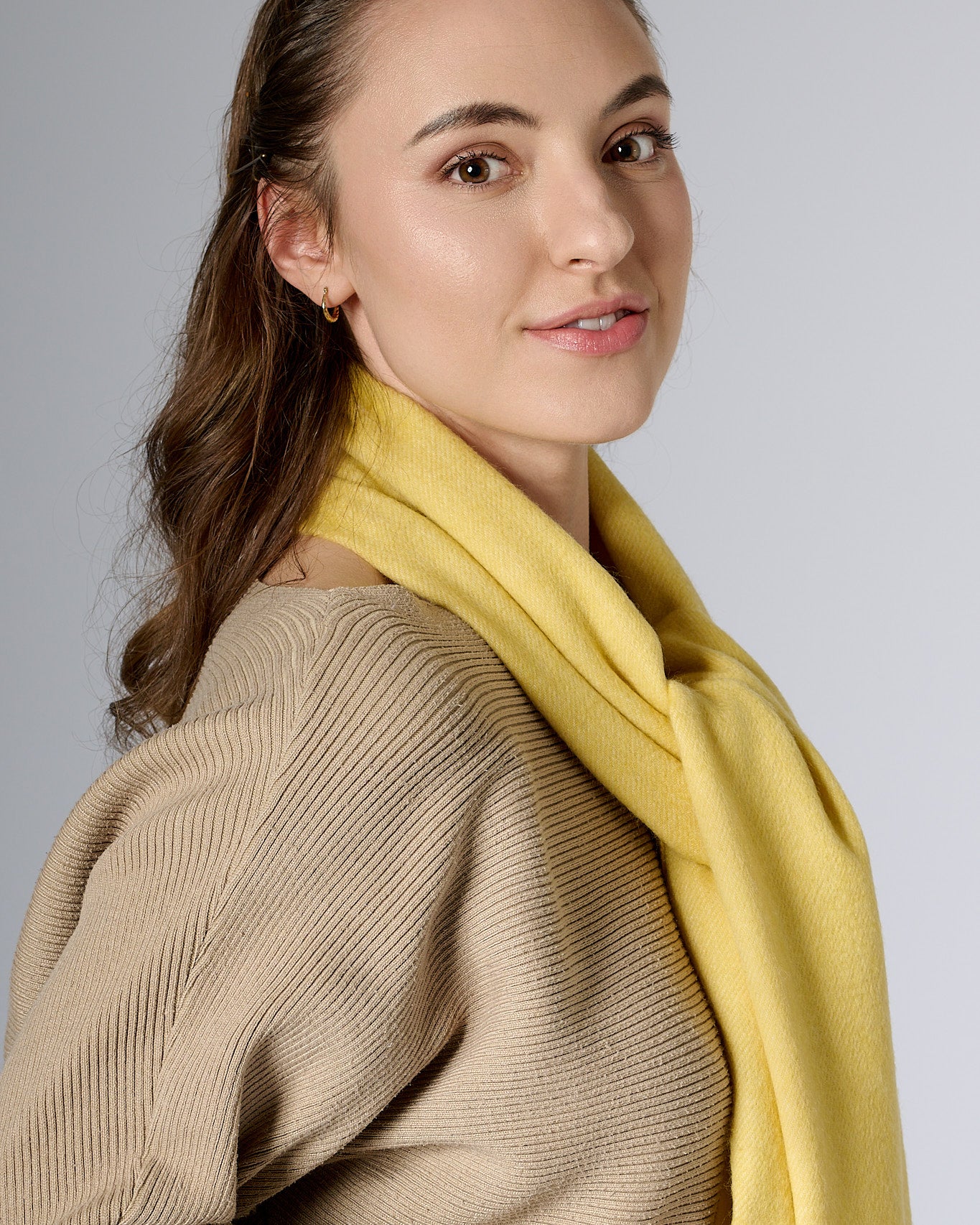 Australia Made Merino Wool Scarf | Solid Scarf - Golden Wattle
