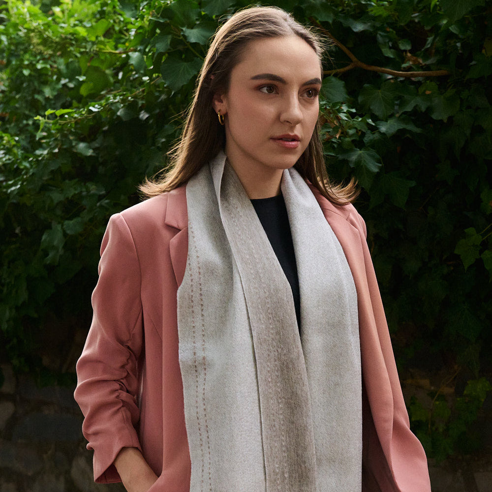 100% Australian Merino Wool Scarf | Urban Minimal - Quiet Beige
