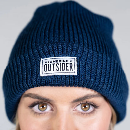 Merino Wool Ribbed Beanie