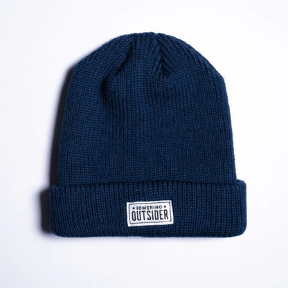Merino Wool Ribbed Beanie