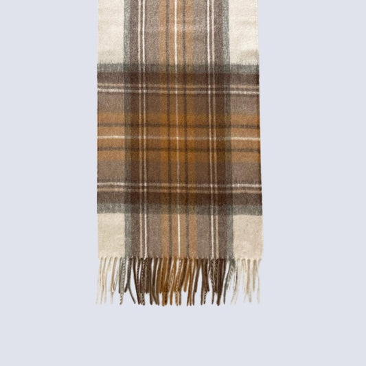 Australia Made 100% Merino Wool Scarf | Tartan Scarf - Autumn Plains