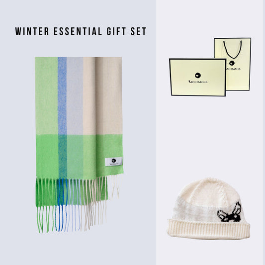 Winter Essential Gift Set (scarf + kangaroo beanie）