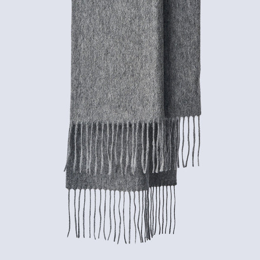 Australia Made Merino Wool Scarf | Solid Scarf - Midnight Ash