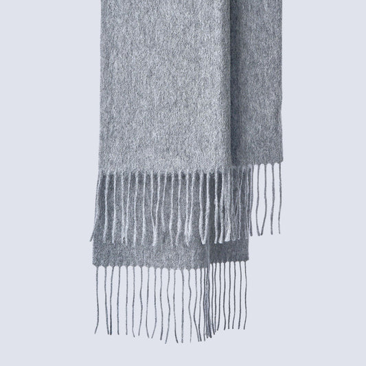 Australia Made Merino Wool Scarf |  Light Grey Scarf - Beechworth，VIC